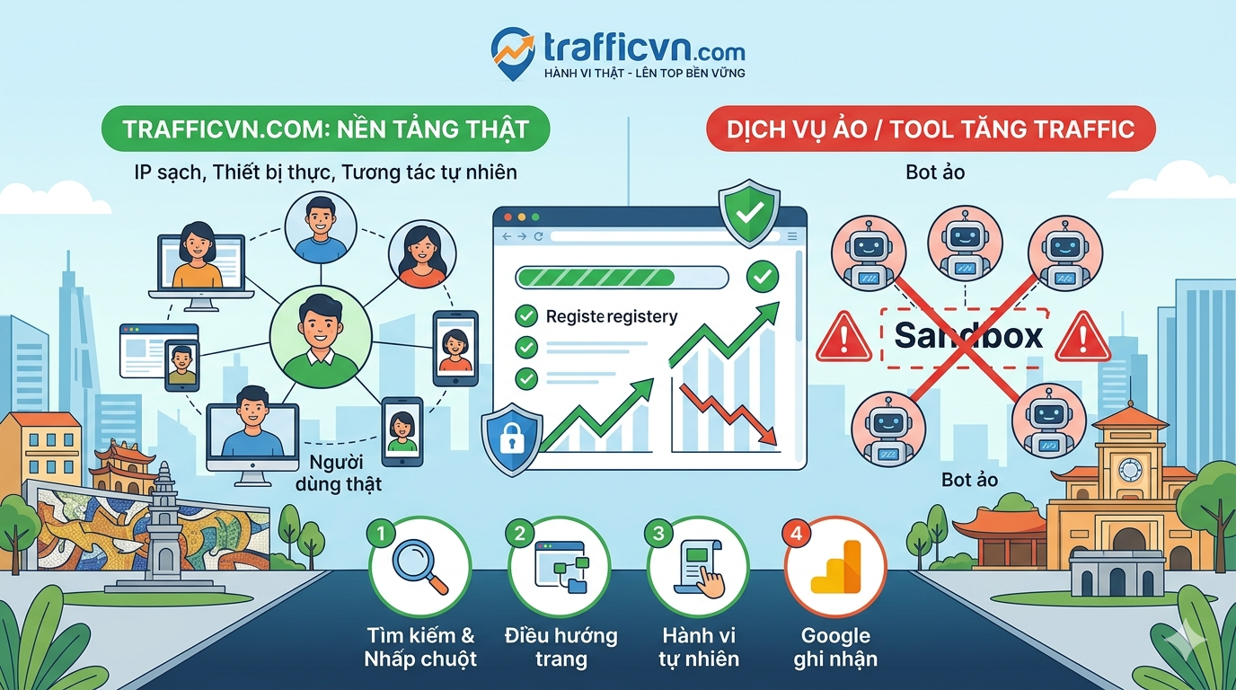 Top Nền tảng tăng traffic website an toàn hiệu quả nhất 2026